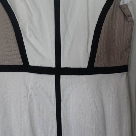✨ Tahari Arthur S. Levine Color Block Sheath Midi Dress 8P✨ - Picture 4 of 9